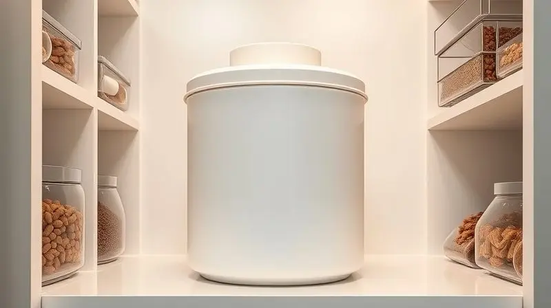 Porta-ração hermético e apropriado para guardar a comida do Pitbull, mantendo o alimento fresco e livre de contaminação.